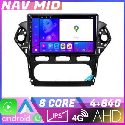 Navigáció Ford Mondeo 2010 2014 KIT MONDEO CLIMA EDOTEC-LITE Android képernyő 720P Octa Core 4 64 Carplay