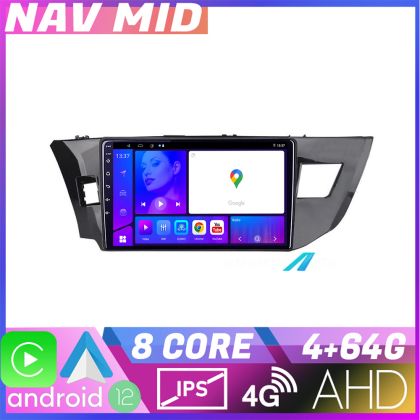 Navigáció Toyota Corolla 2013 2017 KIT 470 EDOTEC-LITE Android képernyő 720P Octa Core 4 64 bites Carplay