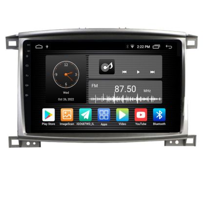 Dedikált navigáció Toyota Land Cruiser L100 2002-2008 Android 1+32
