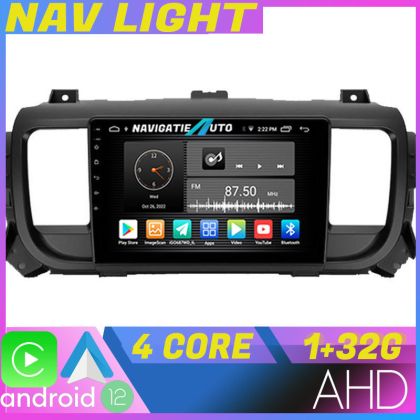 Dedikált navigáció Citroen Jumpy Toyota Proace Peugeot Traveler Android 1+32