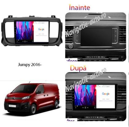 Dedikált navigáció Citroen Jumpy Toyota Proace Peugeot Traveler Android 1+32