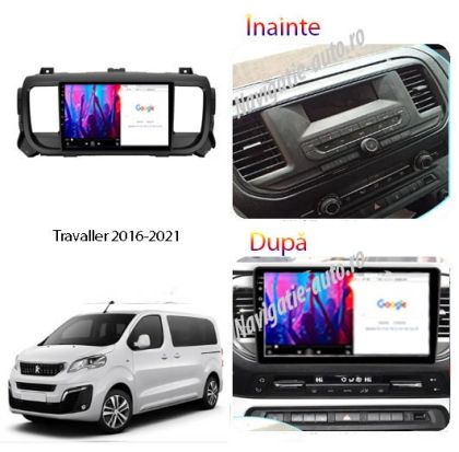 Dedikált navigáció Citroen Jumpy Toyota Proace Peugeot Traveler Android 1+32