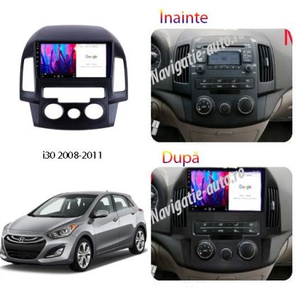 Dedikált navigáció Hyundai I30 2009-2012 manuális klíma Android 1+32