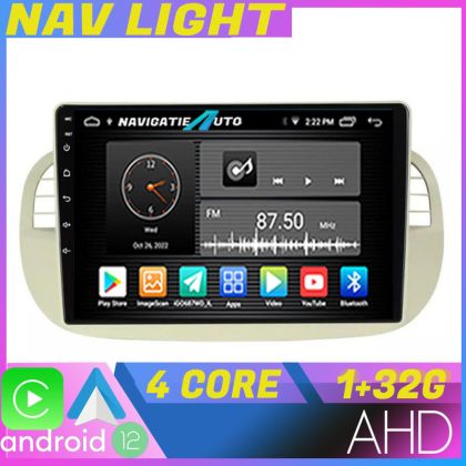 Dedikált navigáció Fiat 500 2007-2014 között Android 1+32