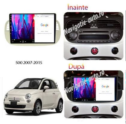 Dedikált navigáció Fiat 500 2007-2014 között Android 1+32