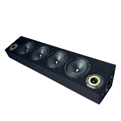 Phoenix Gold hangszóródoboz 1700 W SPL kimenet 2 x 4 OHM 4 x középsugárzó 2 x profi audio magassugárzó
