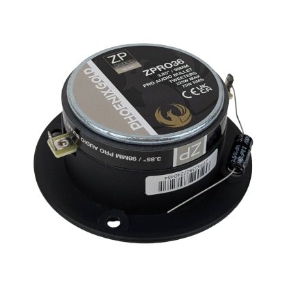 Phoenix Gold megvilágított hangszóródoboz, 1700 W SPL kimenet, 2 x 4 OHM, 4 db középsugárzó, 2 db professzionális audio magassugárzó