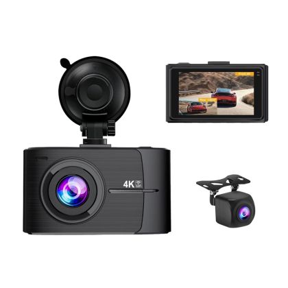 Cameră supraveghere trafic, T007H 4K + 1080P, control din aplicație