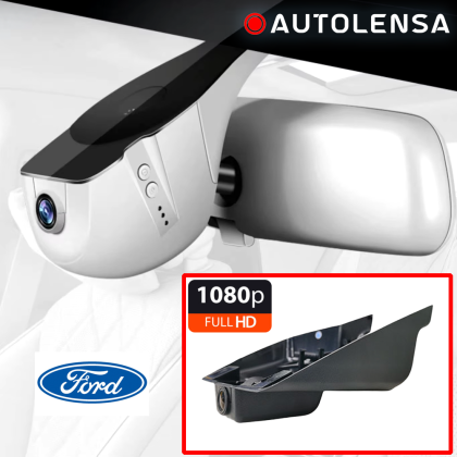 Unitate fără ramă Cameră DVR Ford Mondeo 2015-18 low(2018 compatibil 60%), cameră față 1080p Autolensa, Model 24/7 Negru FD01  (18 40% of higher trims don't fit)