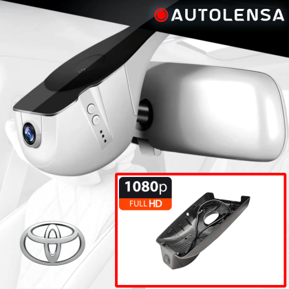 Unitate fără ramă Cameră DVR Toyota RAV4 low-mid 2019-22, cameră față 1080p Autolensa, Model 24/7 Negru FTQC07 
