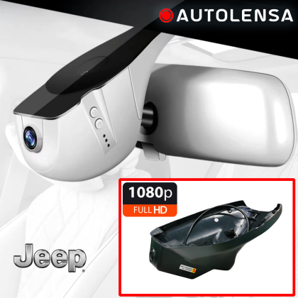 Unitate fără ramă Cameră DVR Jeep Commander Premium 2018-19, cameră față 1080p Autolensa, Model 24/7 Negru JEEP07 