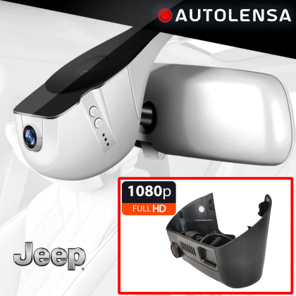 Unitate fără ramă Cameră DVR Jeep Modele Jeep, Chrysler 2015-18, cameră față 1080p Autolensa, Model 24/7 Negru JEEP02  (2.0L/2.4L Superior)