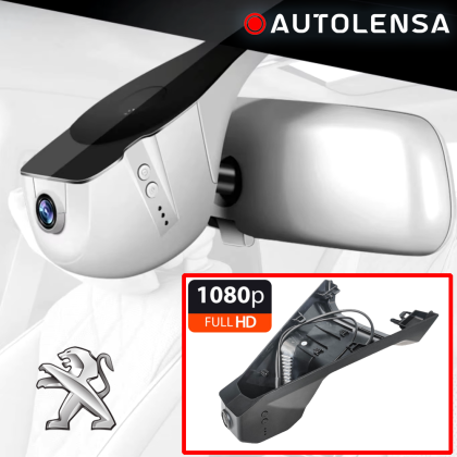 Unitate fără ramă Cameră DVR Peugeot 4008/5008 2015-18, cameră față 1080p Autolensa, Model 24/7 Negru PE03 
