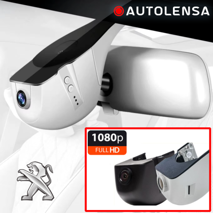 Unitate fără ramă Cameră DVR Peugeot 4008 2022-, cameră față 1080p Autolensa, Model 24/7 Negru PE07 