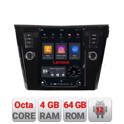 Navigatie tip Tesla Nissan X-Trail 2013-2018 radio gps internet 8Core 4G carplay android dsp 4+64 kit-tesla-353+EDT-E520-PRO