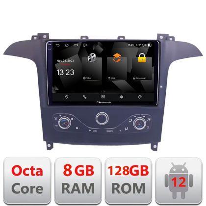 Navigáció Ford S-max 2006-2014 Nakamichi NAM5960PRO Octa core 8+128 carplay android autórádió gps internet