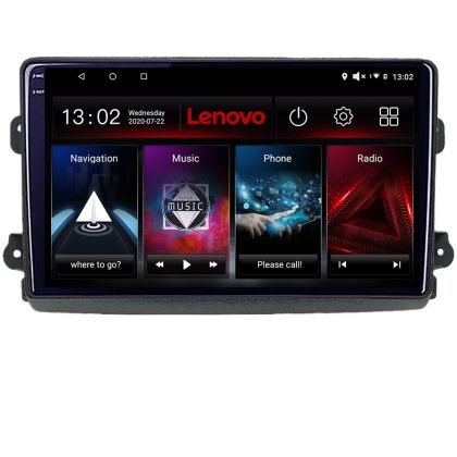 Navigatie Fiat Ducato 2021- Lenovo Qled 2K Octa Core 4+64 360 DSP carplay android auto radio gps internet KIT-ducato2024+PRO-2K-9-4+64