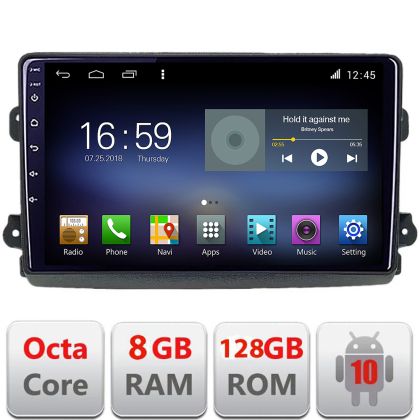 Navigatie Fiat Ducato 2021- Octa Core cu Android Radio Bluetooth Internet GPS WIFI DSP 8+128GB 4G