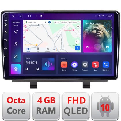 Navigáció Opel Zafira C 2011-2019 dedikált Android QLED octa core 4+64 4G DSP FHD Carplay android auto rádió gps internet Android KIT-zafira-c+EDT-E309v3