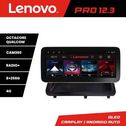Navigáció Lexus CT 2011-2018 verzió gyári képernyővel Lenovo Qled 12.3 hüvelykes Octa Core 8+256 360 DSP ADAS Carplay android auto rádió internet KIT-ct-high+PRO-12.3-8+256
