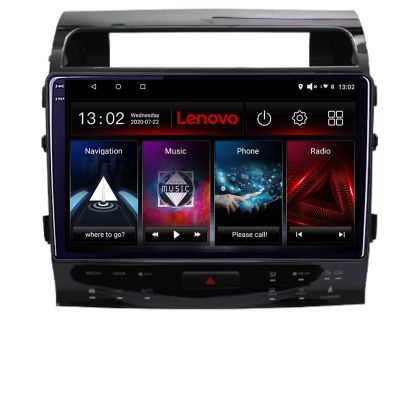 Navigáció Toyota Land Cruiser V8 L200 2009-2020 Lenovo QLED 1K 4+64 WIFI 5Ghz carplay android auto Android kit-381-type-b+EDT-LITE-D4-10-4+64