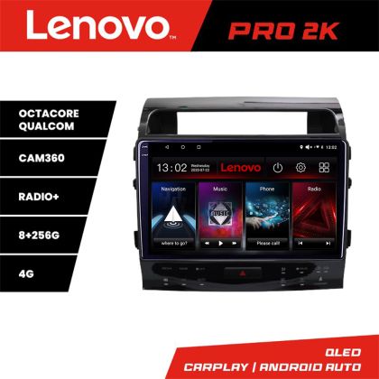 Navigáció Toyota Land Cruiser V8 L200 2009-2020 Lenovo Qled 2K Octa Core 8+256 360 DSP carplay android autórádió gps internet készlet-381-type-b+PRO-2K-10-8+256