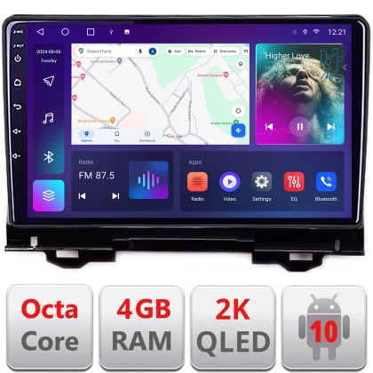 Navigatie Honda HR-V 2022- QLED 2K Octa core 4+32 DSP 360 Optic FHD internet gps radio carplay android auto kit-hr-v2022+EDT-E410-2K