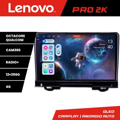 Navigáció Honda HR-V 2022- Lenovo Qled 2K Octa Core 12+256 360 DSP ADAS Carplay android auto rádió internet kit-hr-v2022+PRO-2K-10-12+256