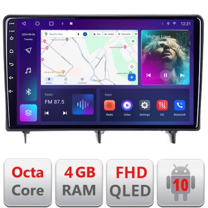 Navigáció Honda Civic 2022 - dedikált Android QLED octa core 4+64 4G DSP FHD Carplay android autórádió gps internet Android kit-civic2022+EDT-E310v3