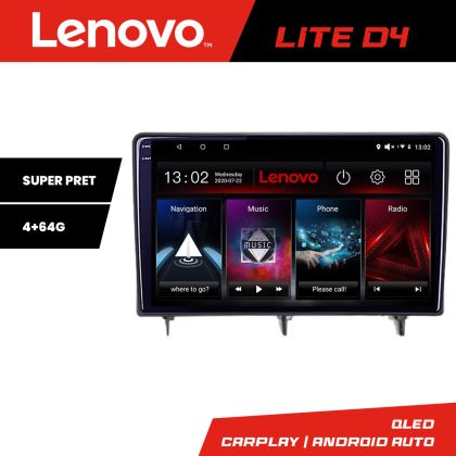 Navigáció Honda Civic 2022 - Lenovo QLED 1K 4+64 WIFI 5Ghz Carplay android auto Android kit-civic2022+EDT-LITE-D4-10-4+64
