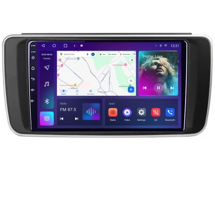 Navigatie Nissan Leaf 2018-2024 dedicata Android QLED octa core 4+64 4G DSP FHD carplay android auto radio gps internet Android kit-leaf+EDT-E309v3