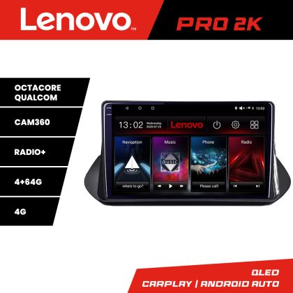 Navigáció Nissan X-trail 2021- Lenovo Qled 2K Octa Core 4+64 360 DSP Carplay android auto rádió gps internet kit-x-trail-2021+PRO-2K-10-4+64
