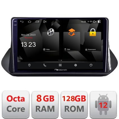 Navigatie Nissan X-trail 2021- Nakamichi NAM5960PRO Octa core 8+128 carplay android auto radio gps internet 