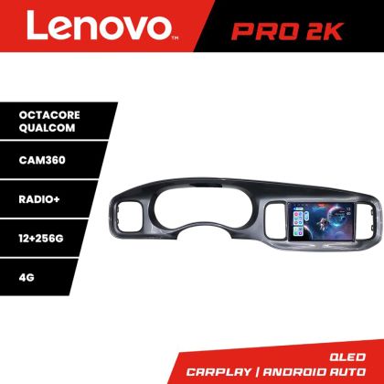 Navigáció Dodge Charger 2011-2014 Lenovo Qled 2K Octa Core 12+256 360 DSP ADAS Carplay android auto rádió internet készlet-töltő+PRO-2K-9-12+256