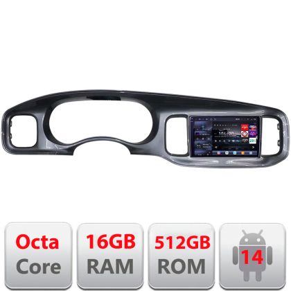 Navigáció Dodge Charger 2011-2014 Qled 2K Octa Core 12+256GB LTE 4G DSP Wifi 5Ghz android auto carplay rádió gps internet készlet-töltő+EDT-E809-2K