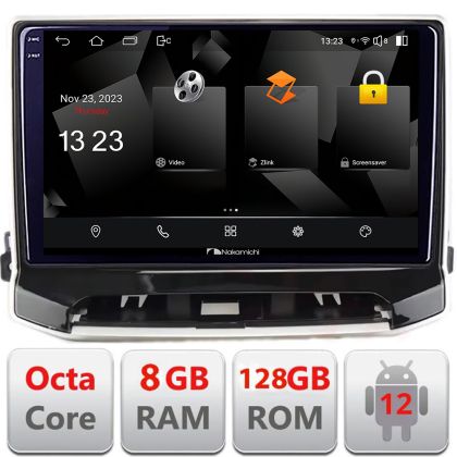 Navigáció Jeep Compass 2021- Nakamichi NAM5960PRO Octa core 8+128 carplay android autórádió gps internet