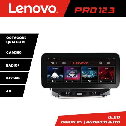 Navigáció Jeep Compass 2021 - Lenovo Qled 12,3 hüvelykes Octa Core 8+256 360 DSP ADAS Carplay android auto rádió internet kit-compass2021+PRO-12.3-8+256+kit-10-9