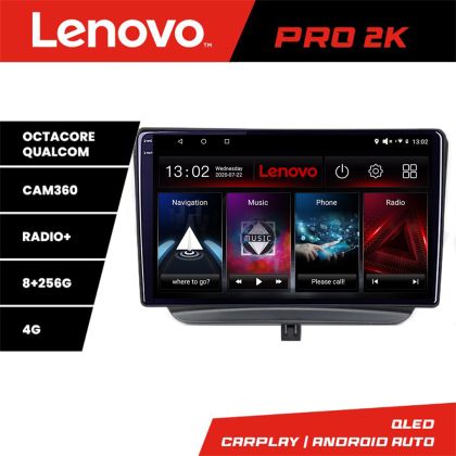 Navigáció Ford Turneo Courier Transit Courier 2014-2021 Lenovo Qled 2K Octa Core 8+256 360 DSP carplay android autórádió gps internet készlet-turneo+PRO-2K-9-8+256