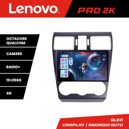 Navigáció Subaru Forester XV Lenovo Qled 2K Octa Core 12+256 360 DSP ADAS Carplay Android Auto Rádió Internet Kit-062-2019+PRO-2K-9-12+256
