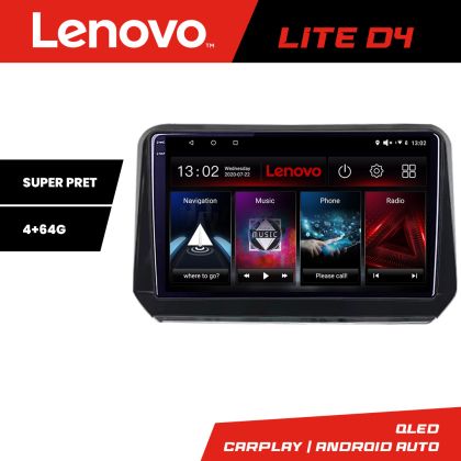Navigáció Mitsubishi Outlander 2021- Lenovo QLED 1K 4+64 WIFI 5Ghz carplay android auto Android kit-outlander2023+EDT-LITE-D4-10-4+64
