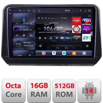 Navigáció Mitsubishi Outlander 2021- Qled 2K Octa Core 12+256GB LTE 4G DSP Wifi 5Ghz android auto carplay rádió gps internet kit-outlander2023+EDT-E810-2K