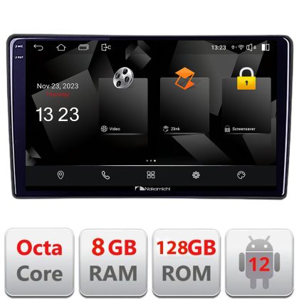 Navigáció Alfa Romeo Giulietta 2014-2020 Nakamichi NAM5960PRO Octa core 8+128 carplay android autórádió gps internet