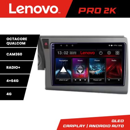 Navigáció Audi A6 C6 2004-2010 Lenovo Qled 2K Octa Core 4+64 360 DSP carplay android autórádió gps internet kit-a6-c6+PRO-2K-9-4+64