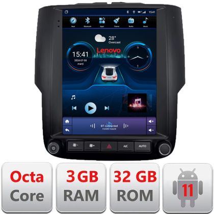 Navigáció Dodge Ram 2013-2018 Lenovo Tesla Qled 9.7" Octacore 4G RAM 32Gb 4G DSP Carplay Android Auto Bluetooth