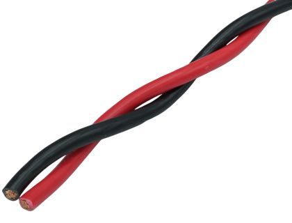 Sodrott hangszórókábel 2x 4.0 mm²x1m Audio System Z-TSC 4.0 BK-RD