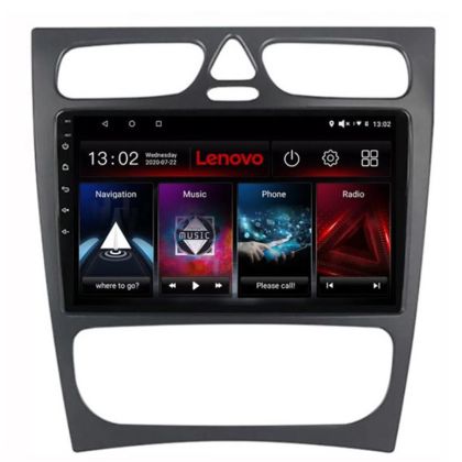 Navigatie Mercedes C W203 2001-2007 Lenovo Kit-clk 8 core 6+128 GB Android Waze USB Navigatie Internet Youtube Radio