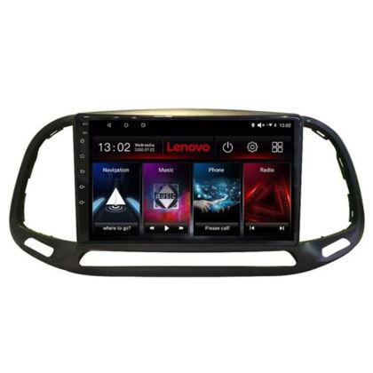 Navigáció Fiat Doblo 2015-2018 Lenovo Kit-DOBLO15 8 magos 6+128 GB Android Waze USB Internet Navigáció Youtube Rádió