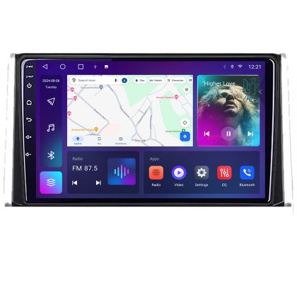 Navigatie Toyota Auris 2017- C-auris Android Octa Core Ecran 2K QLED GPS 4G 4+32GB 360 KIT-AURIS+EDT-E410-2K