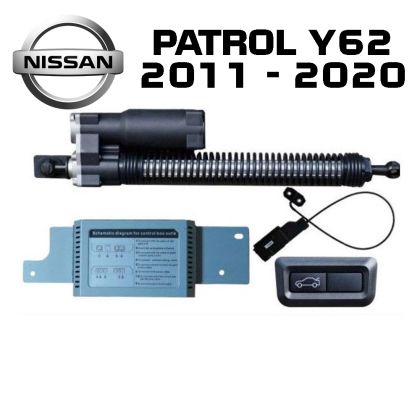 Automatikus csomagtartó-emelő és -záró rendszer gombbal és kulccsal Nissan Patrol Y62 2011 - 2020