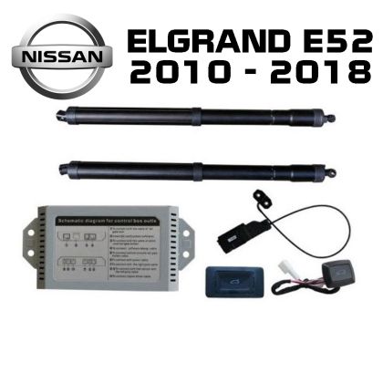 Automatikus csomagtartó-emelő és -záró rendszer gombbal és kulccsal Nissan Elgrand E52 2010 - 2018